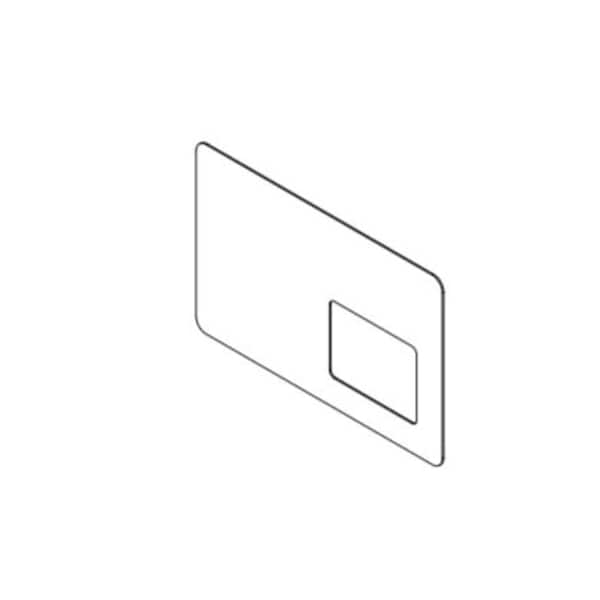 Clear Sneeze Guard - 1/4" T x 36" W x 32" H - 10" W x 10" H Offset, PK6